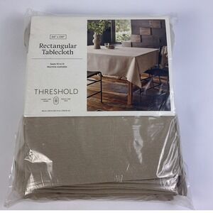 Threshold Rectangular Tablecloth 60 x 120 Seats 10–12 Machine Washable